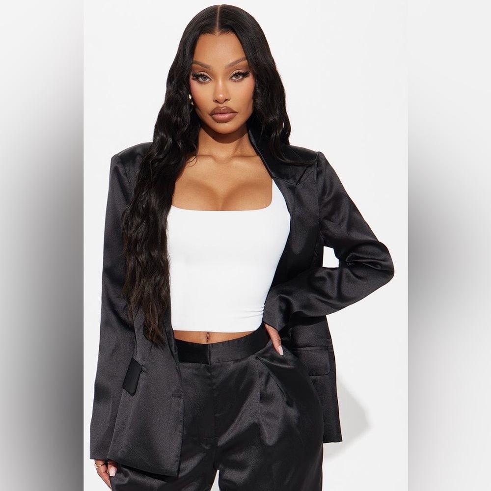 Fashion Nova Midnight Black Blazer